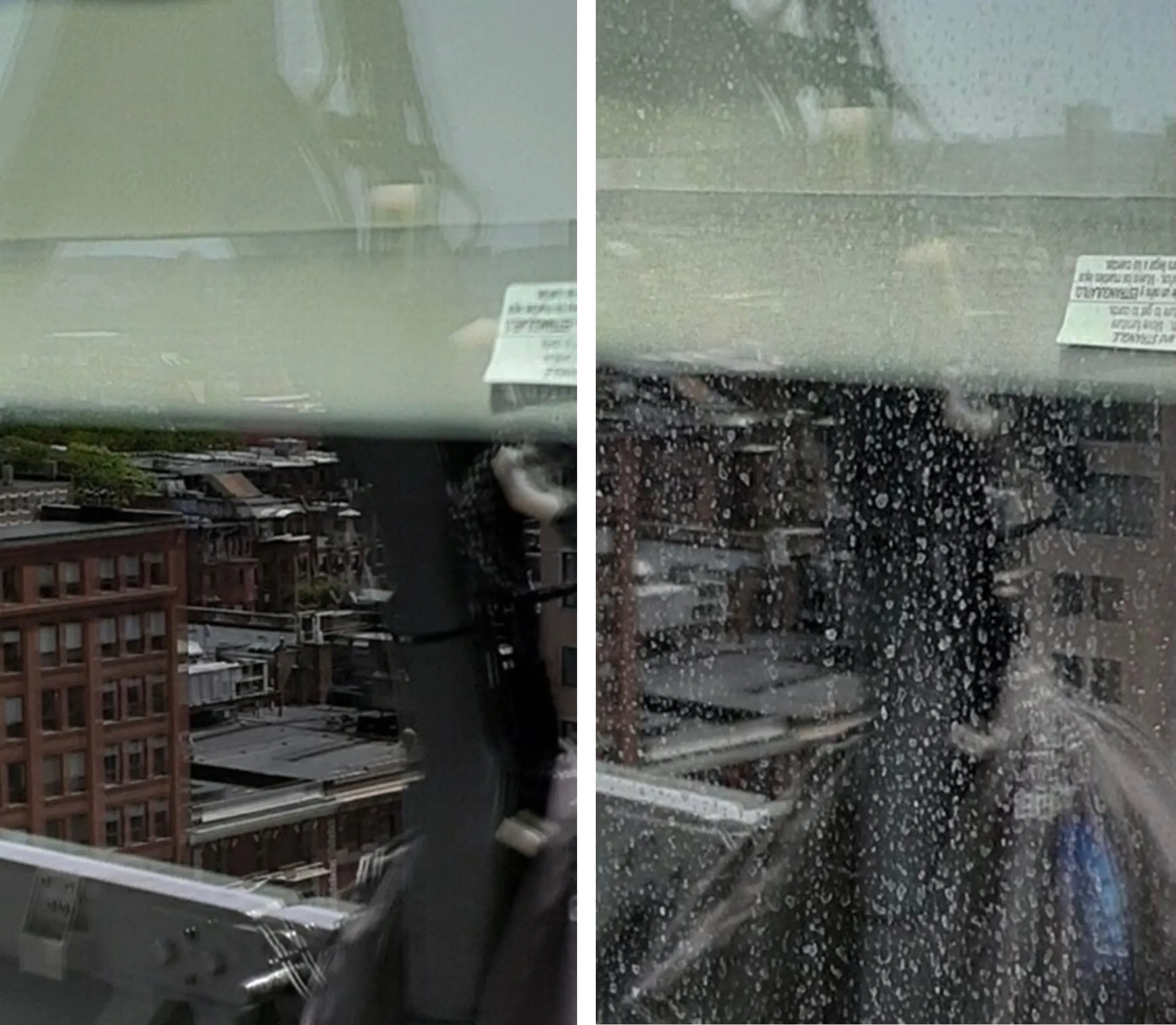 glass before&after